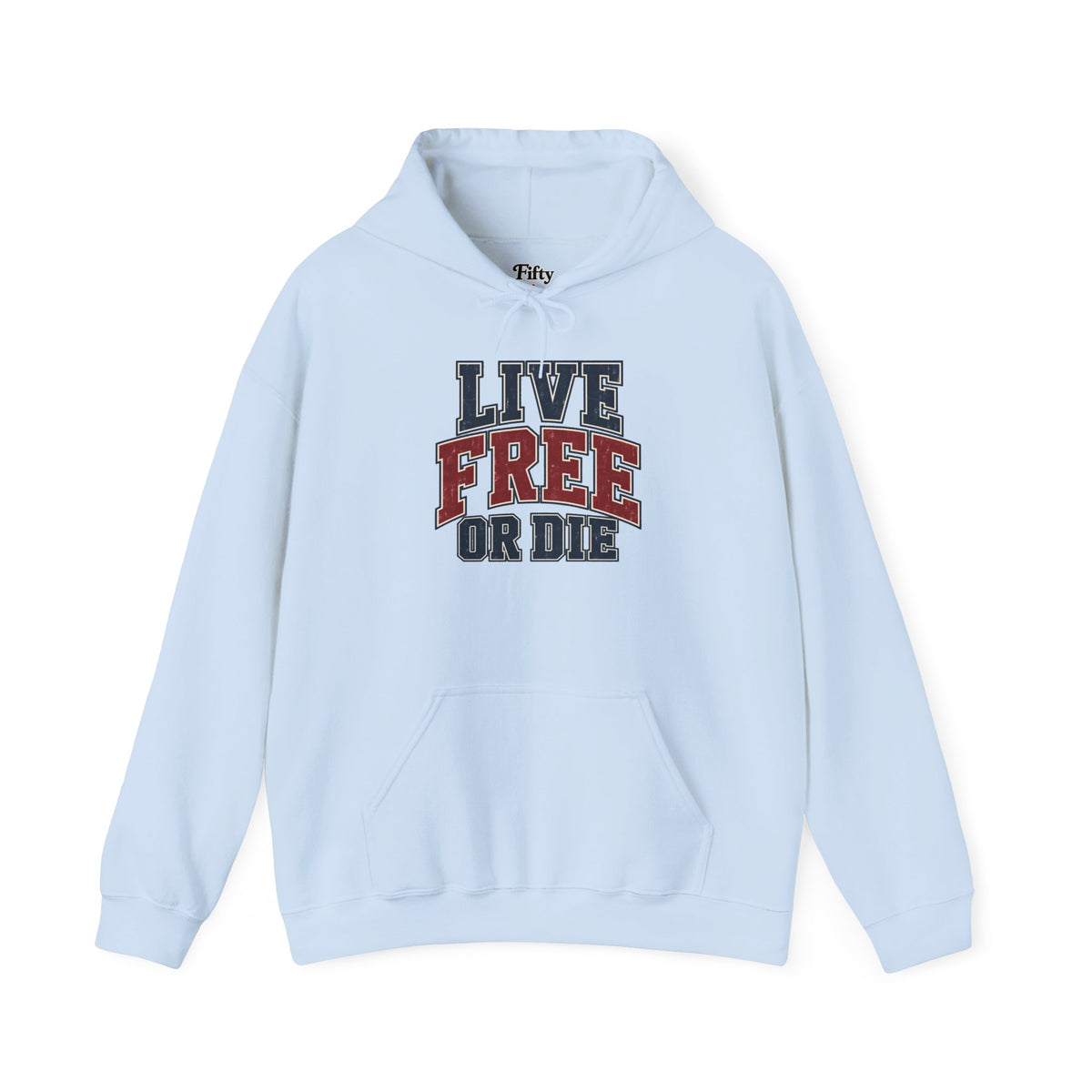 New Hampshire Live Free or Die Unisex Hoodie State Name Graphic