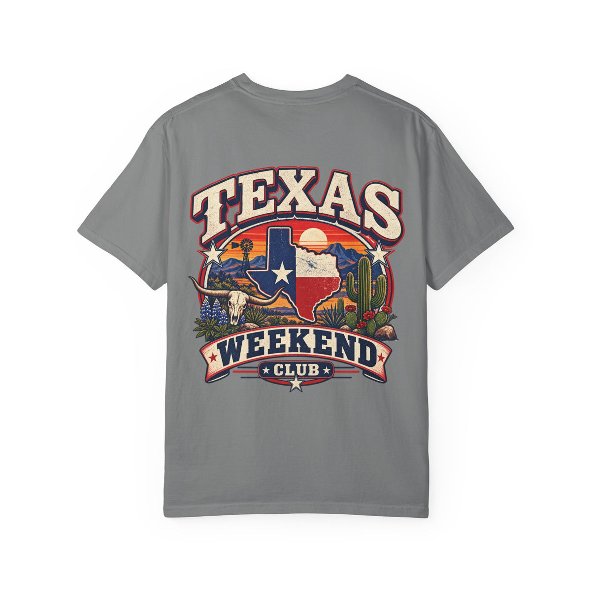 Texas Weekend Club Unisex Comfort Color 1717 Streetwear Graphic Tee