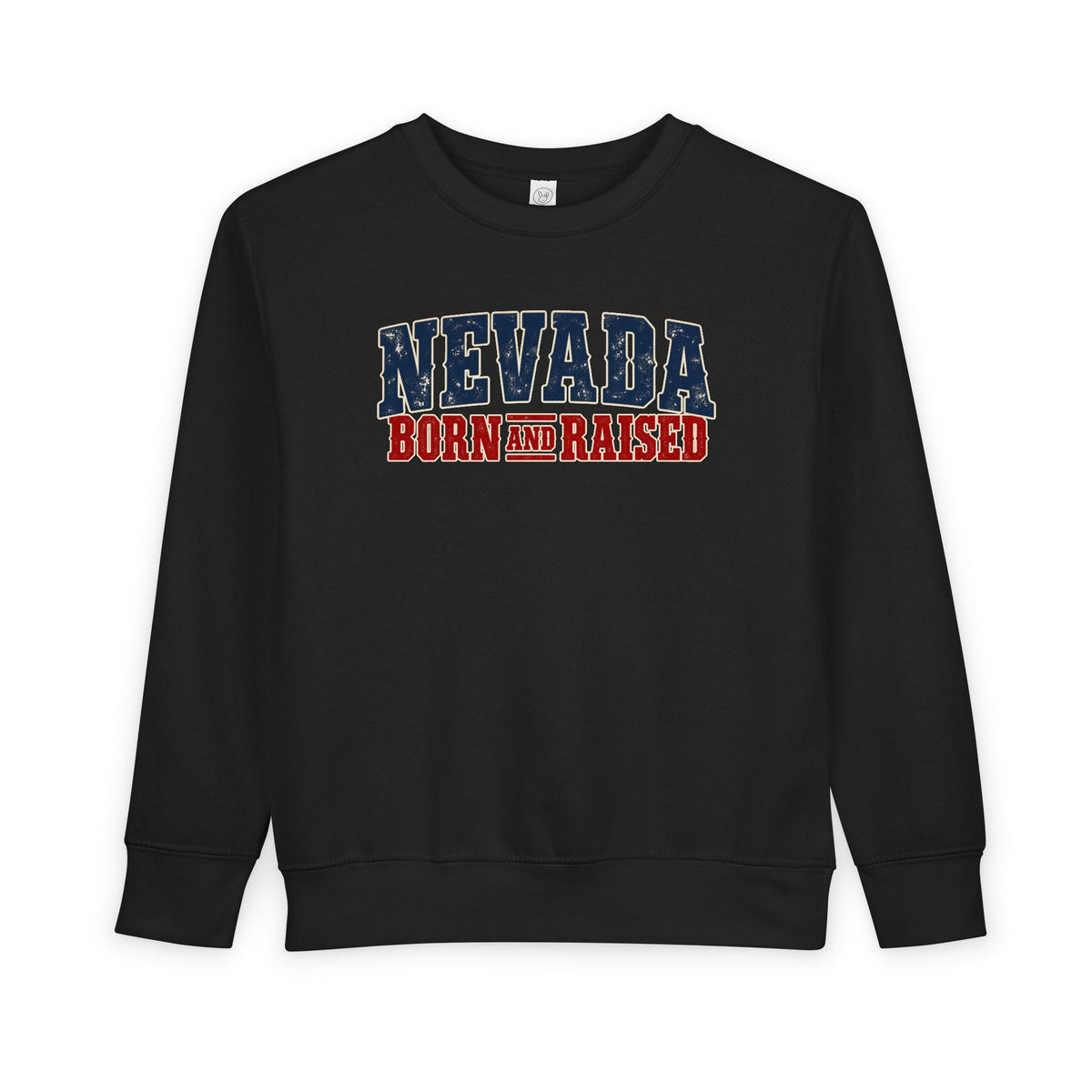 Nevada Born and Raised Vintage Western Workwear Unisex Toddler Sweatshirt