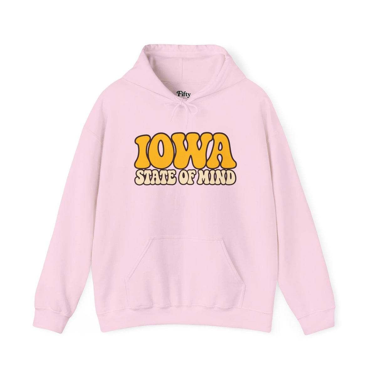 Iowa State of Mind Unisex Hoodie State Name Graphic