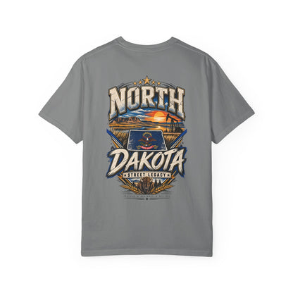 North Dakota Street Legacy Unisex Comfort Color 1717 Streetwear Graphic Tee