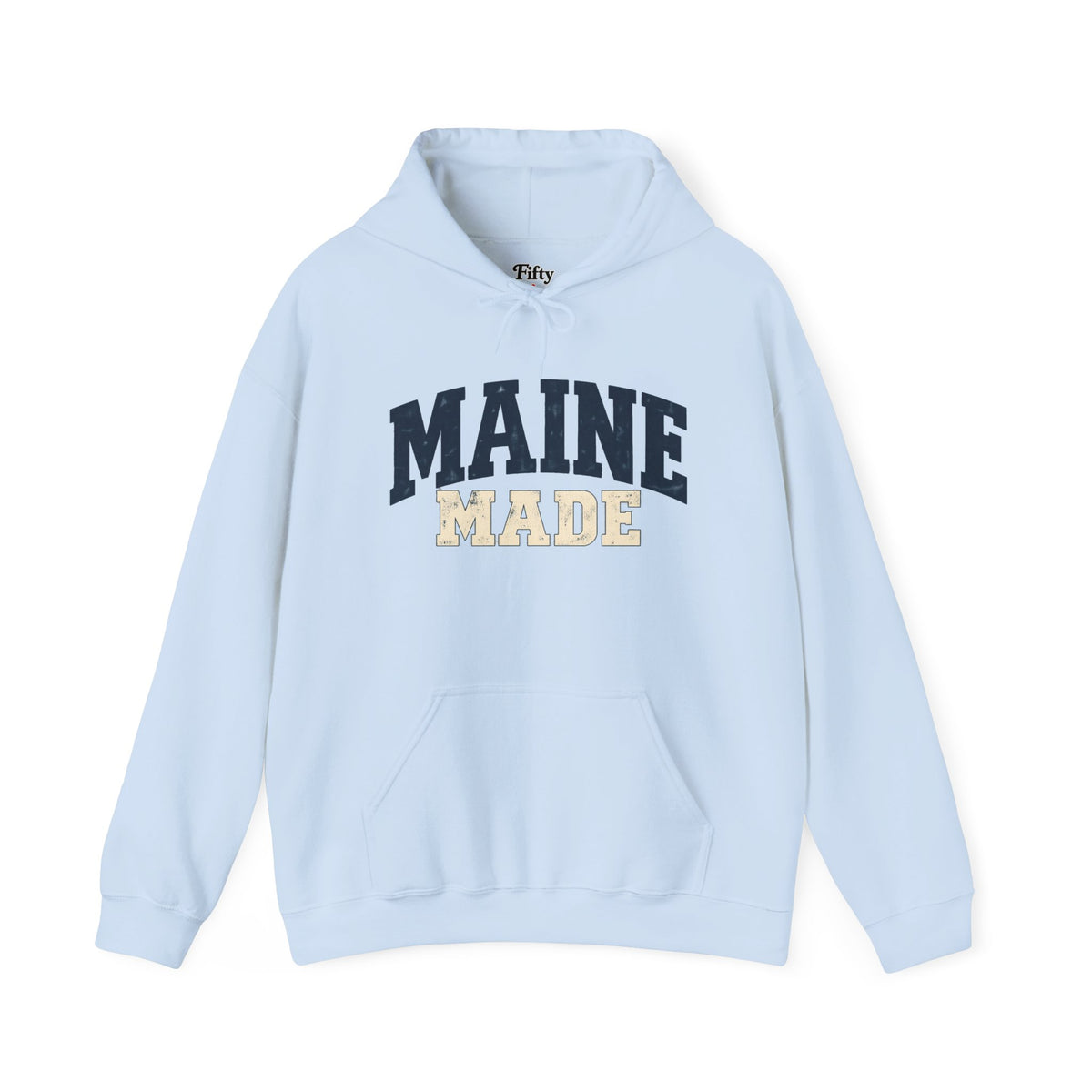 Maine Made Unisex Hoodie State Name Graphic