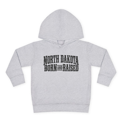 North Dakota Born and Raised Rugged Prairie Heritage Unisex Toddler Pullover Fleece Hoodie