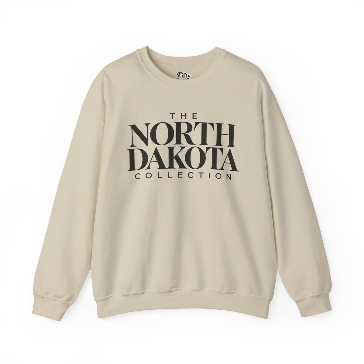The North Dakota Collection Unisex Crewneck Sweatshirt State Name Graphic