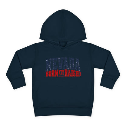 Nevada Born and Raised Rugged Western Unisex Toddler Pullover Fleece Hoodie