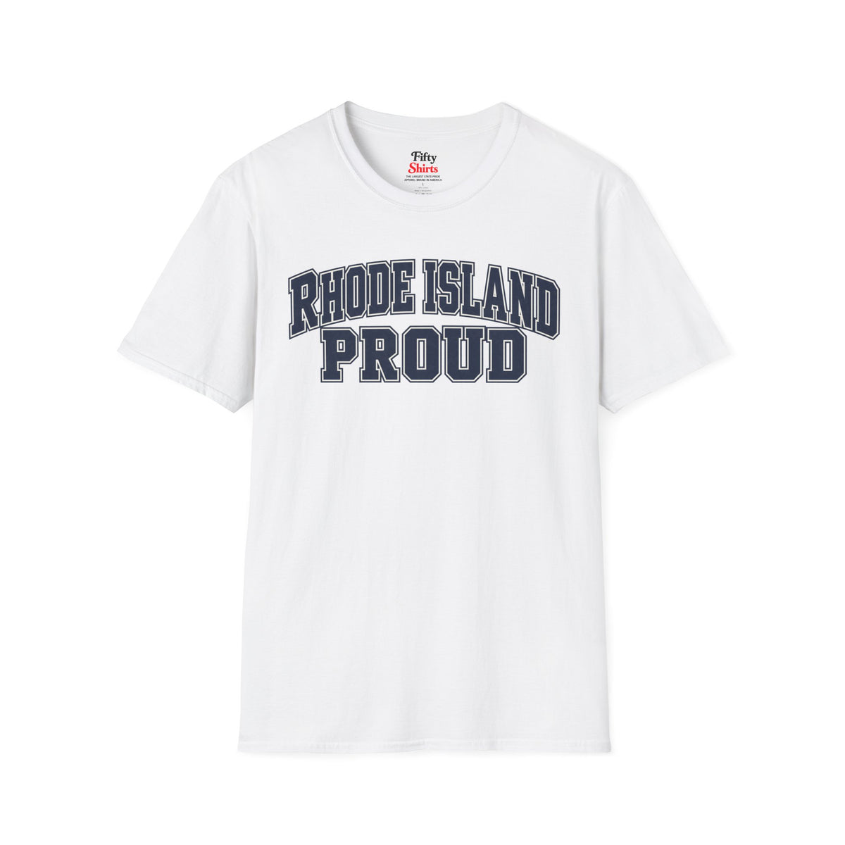 Rhode Island Proud Unisex Softstyle T Shirt State Name Graphic Tee