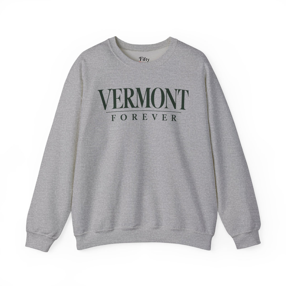 Vermont Forever Unisex Crewneck Sweatshirt State Name Graphic