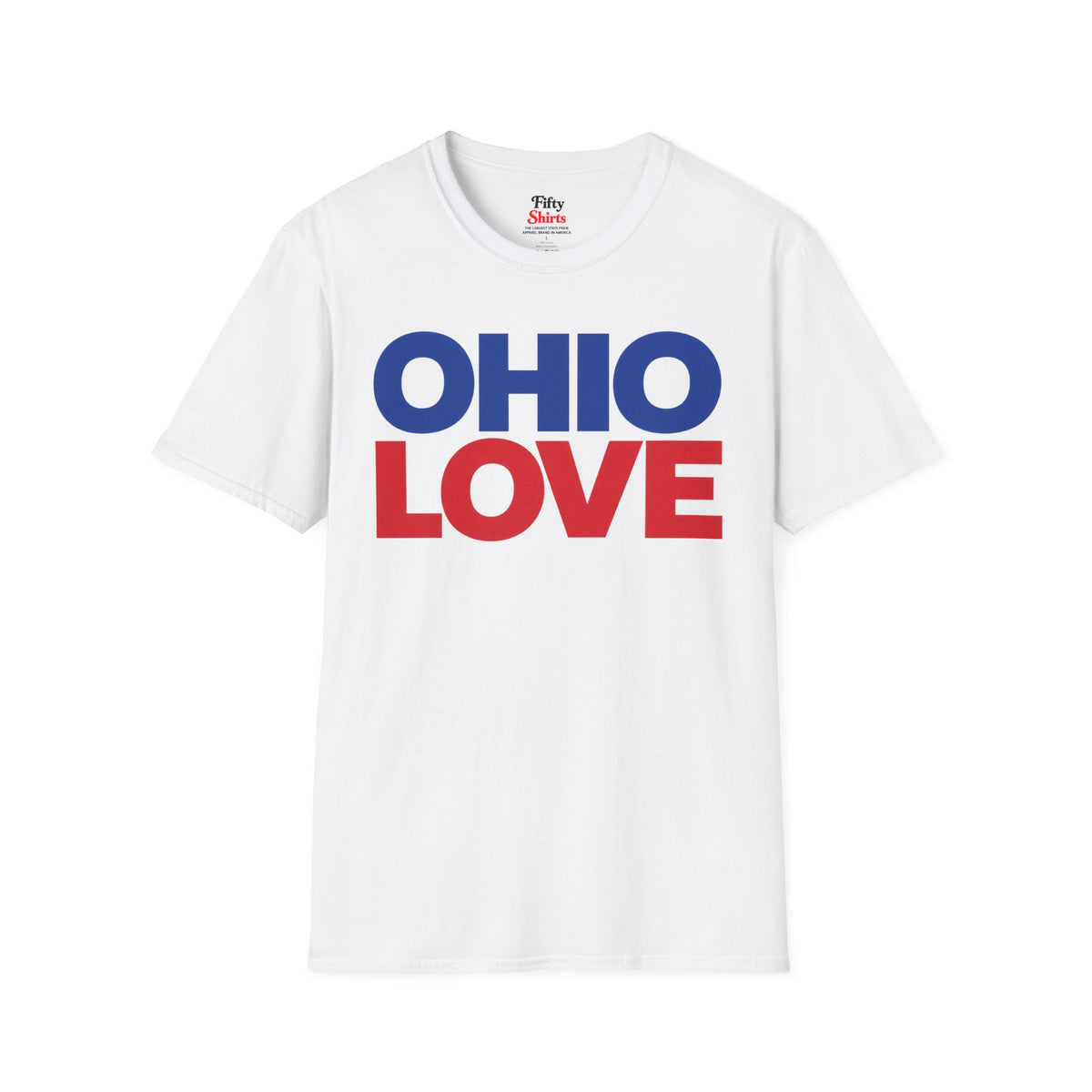 Ohio Love Unisex Softstyle T Shirt State Name Graphic Tee