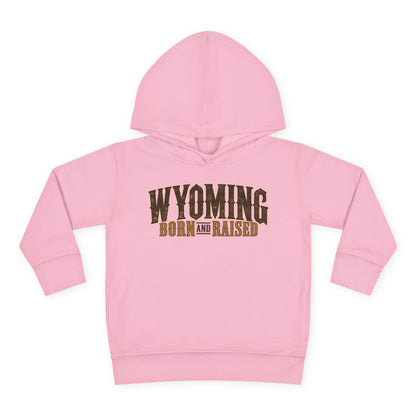 Wyoming Born and Raised Premium Ranch Heritage Unisex Toddler Pullover Fleece Hoodie