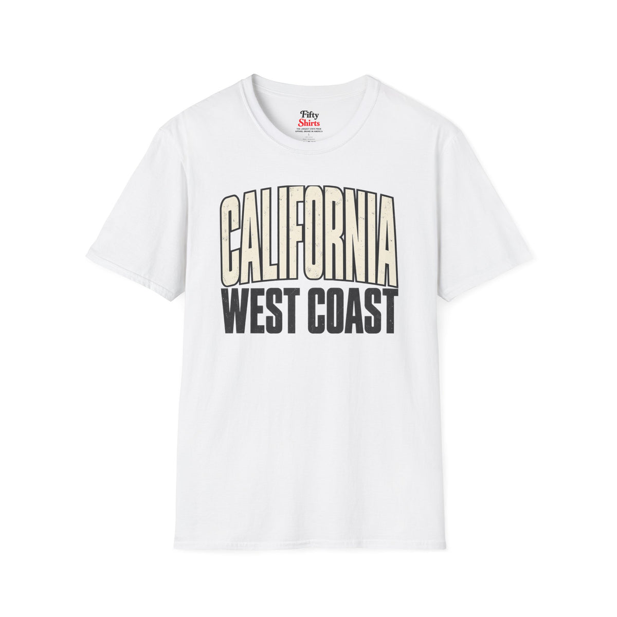 California West Coast Unisex Softstyle T Shirt State Name Graphic Tee (1)
