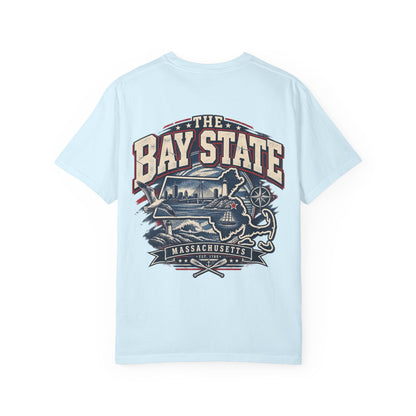 Massachusetts Bay State Streetwear Unisex Comfort Color 1717 Streetwear Graphic Tee