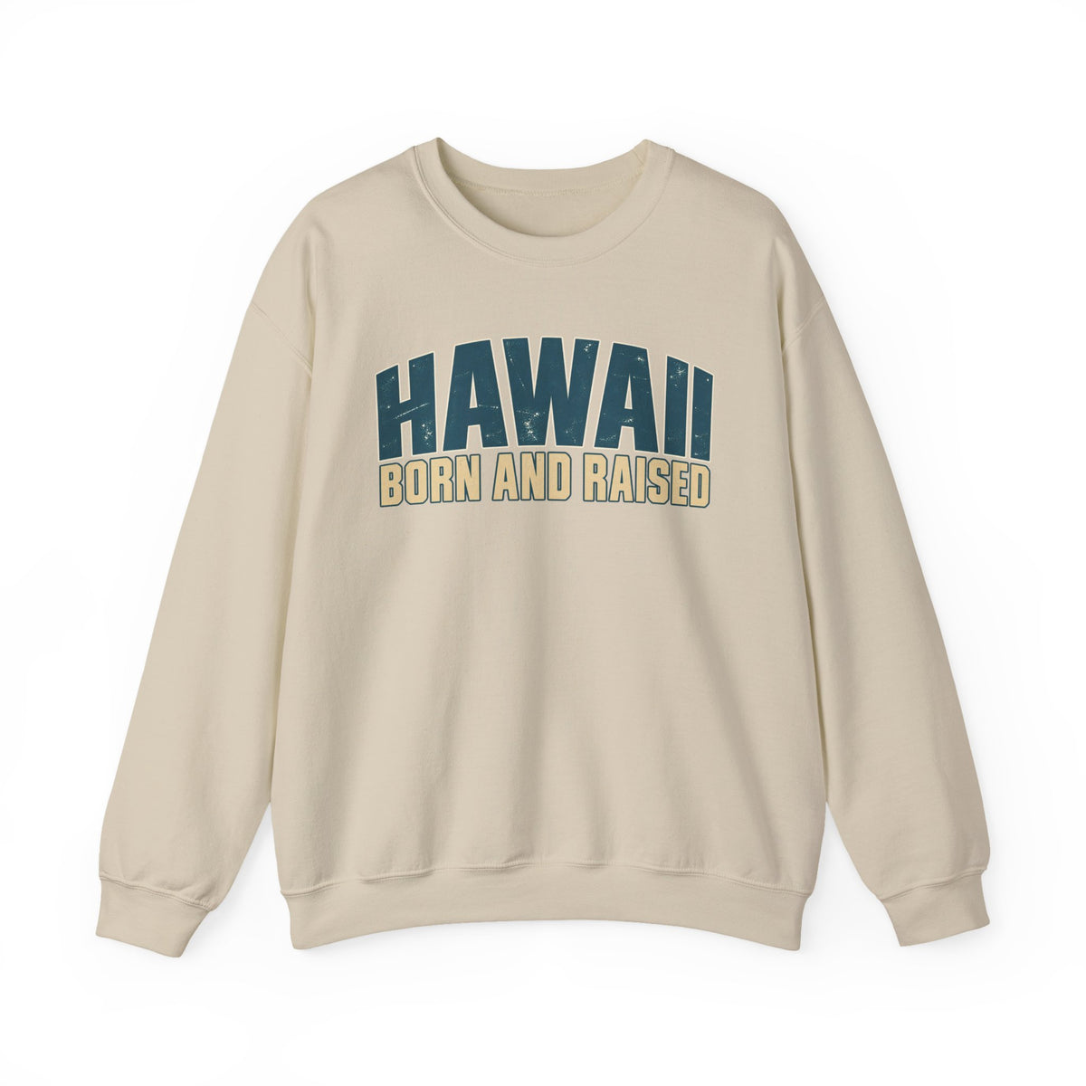 Hawaii Born and Raised Premium Surf Unisex Sweatshirt Graphic