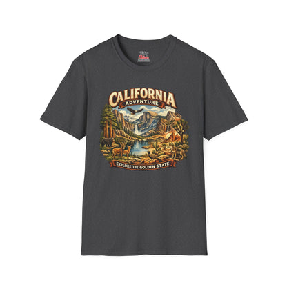 California adventure in Yosemite Unisex Softstyle T Shirt State Pride Graphic Tee Collections FS03