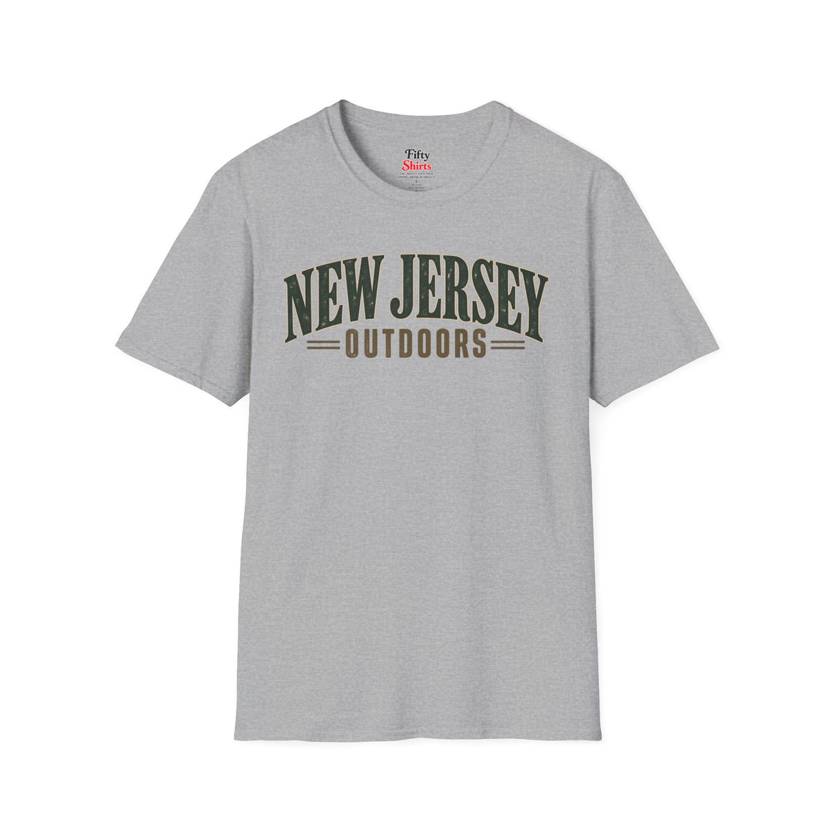 New Jersey Outdoors Unisex Softstyle T Shirt State Name Graphic Tee