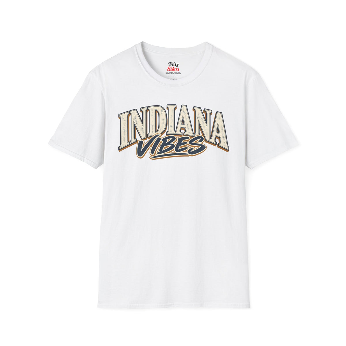 Indiana Vibes Unisex Softstyle T Shirt State Name Graphic Tee