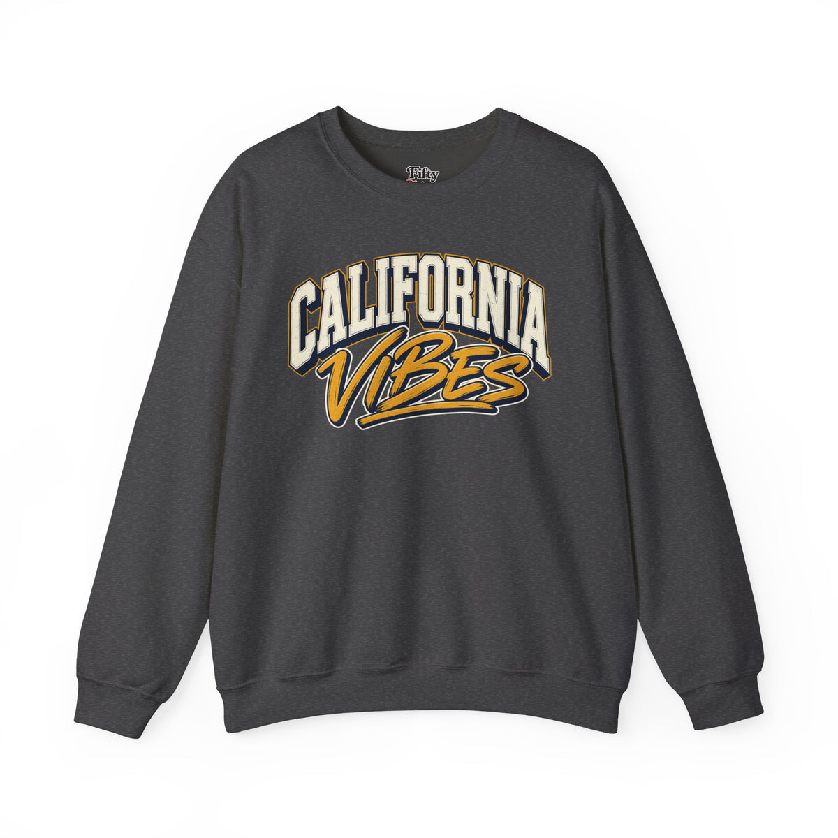 California Vibes Unisex Crewneck Sweatshirt State Name Graphic