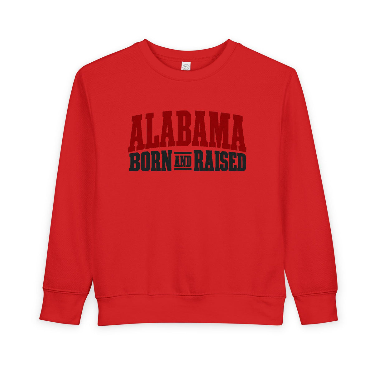 Alabama Born and Raised Rugged Workwear Unisex Toddler Sweatshirt