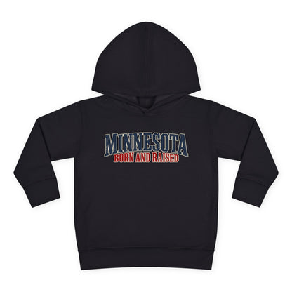 Minnesota Born and Raised Premium Northwoods Unisex Toddler Pullover Fleece Hoodie