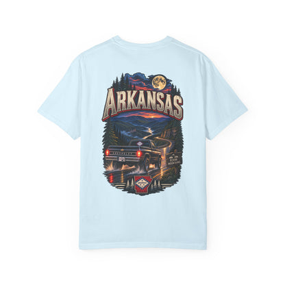 Arkansas Night Drive Unisex Comfort Color 1717 Streetwear Graphic Tee