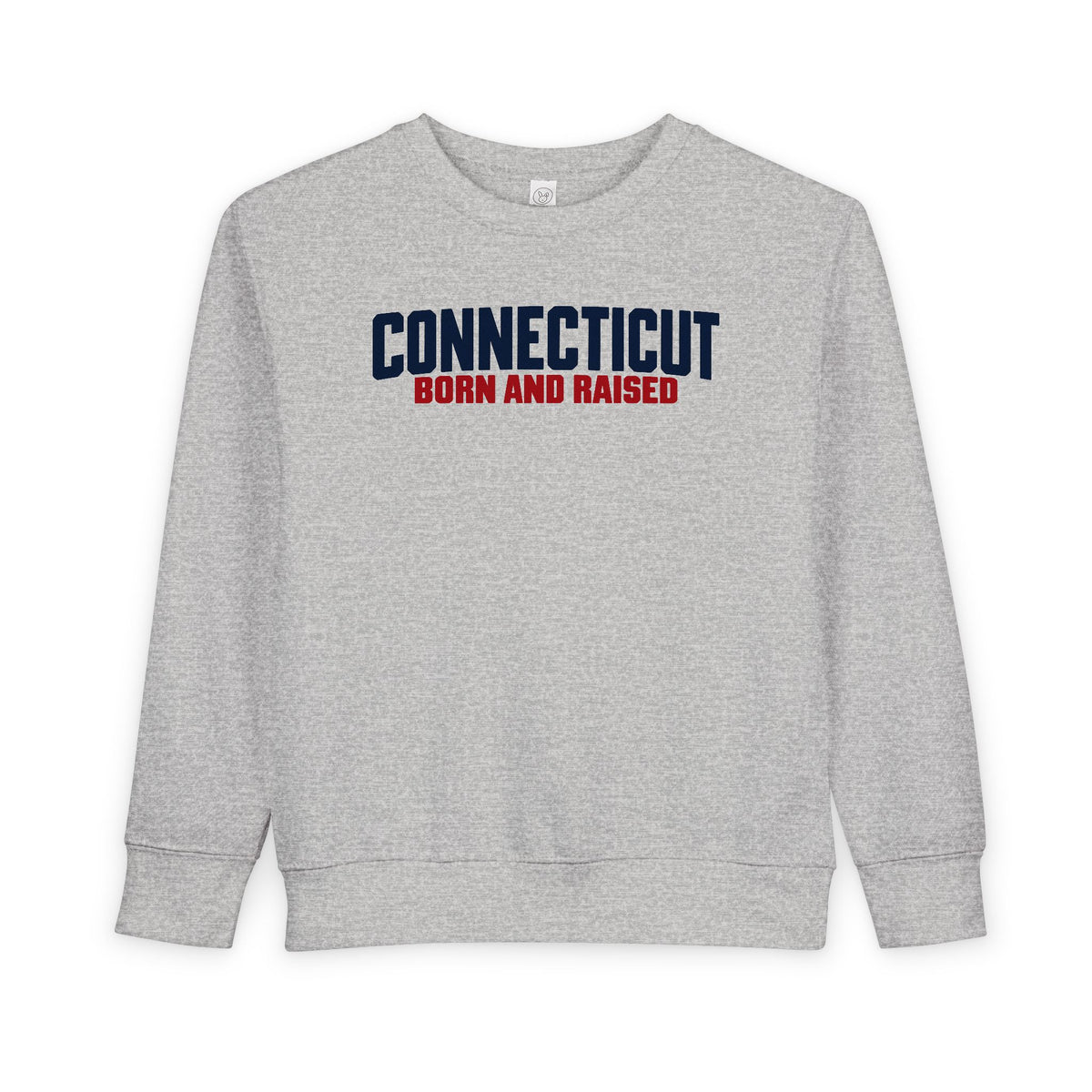 Connecticut Born and Raised Minimal Heritage Unisex Toddler Sweatshirt