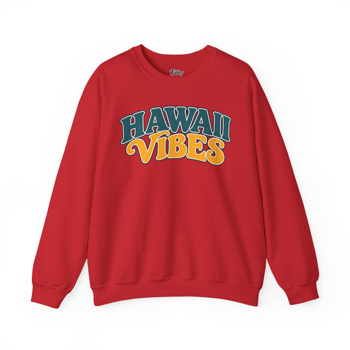 Hawaii Vibes Unisex Crewneck Sweatshirt State Name Graphic