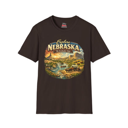 Explore Nebraska Unisex Softstyle T Shirt State Pride Graphic Tee Collections FS03