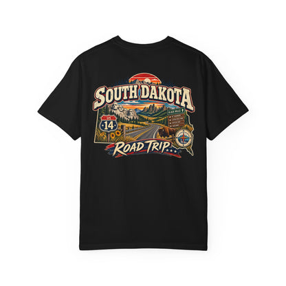 South Dakota Road Trip Unisex Comfort Color 1717 Streetwear Graphic Tee