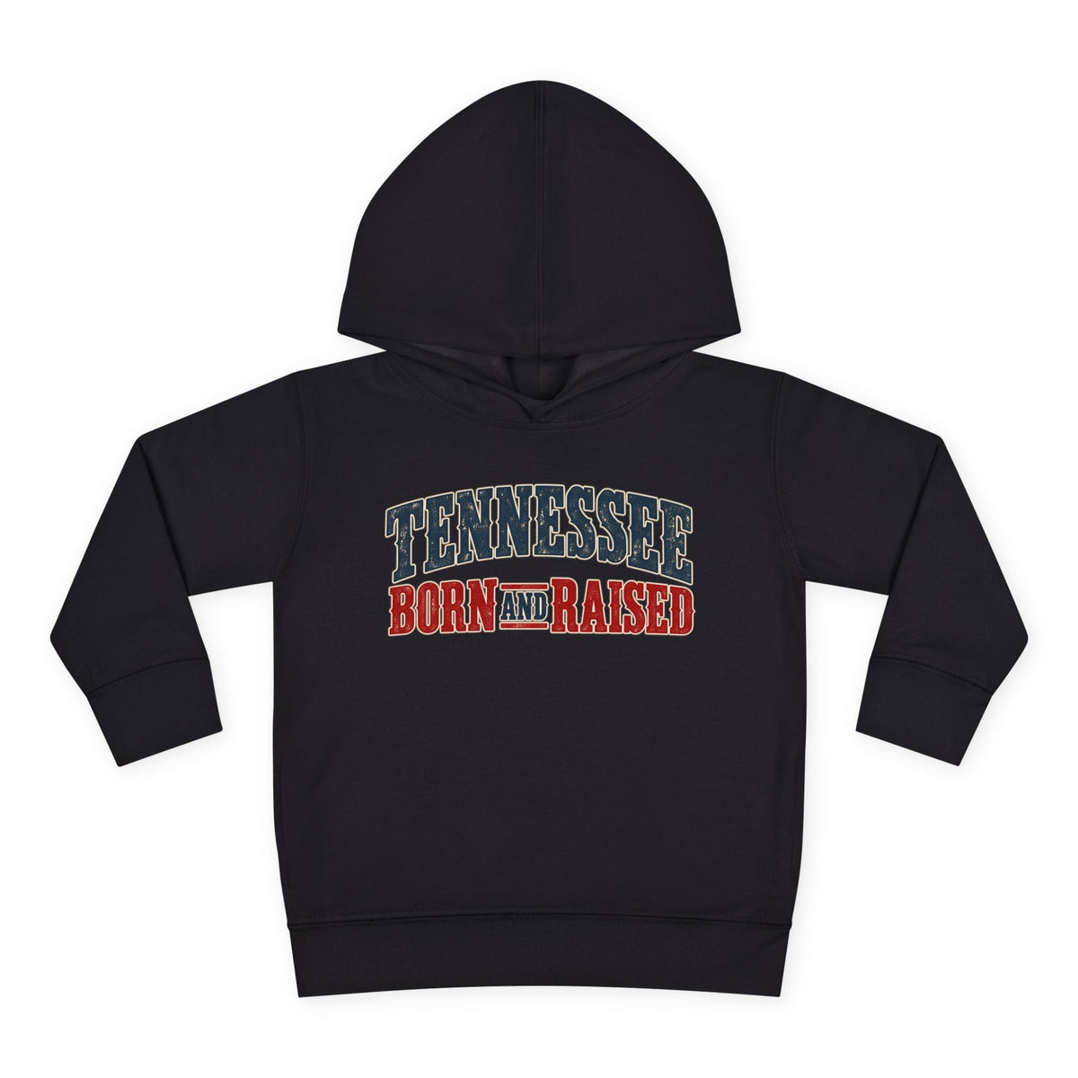 Tennessee Born and Raised Vintage Americana Unisex Toddler Pullover Fleece Hoodie