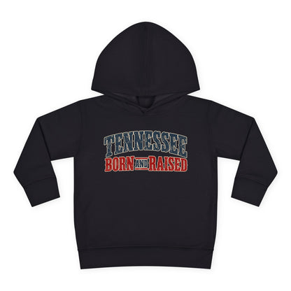 Tennessee Born and Raised Vintage Americana Unisex Toddler Pullover Fleece Hoodie