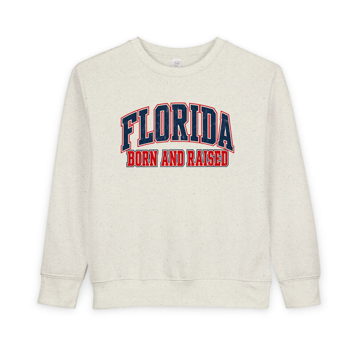 Florida Born and Raised Vintage Collegiate Unisex Toddler Sweatshirt