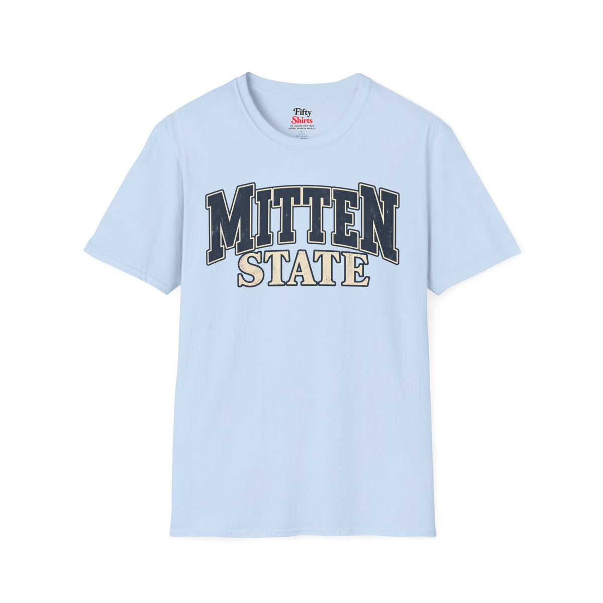 Michigan Mitten State Unisex Softstyle T Shirt State Name Graphic Tee