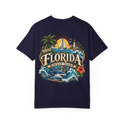 Florida Ocean Club  Unisex Comfort Color 1717 Streetwear Graphic Tee