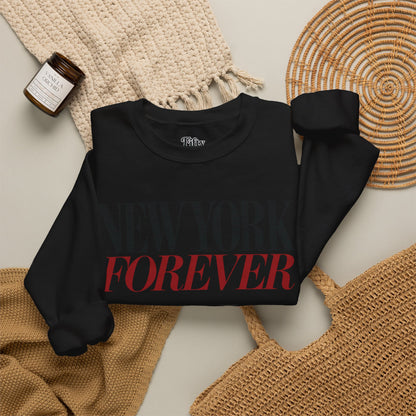 New York Forever Unisex Crewneck Sweatshirt State Name Graphic