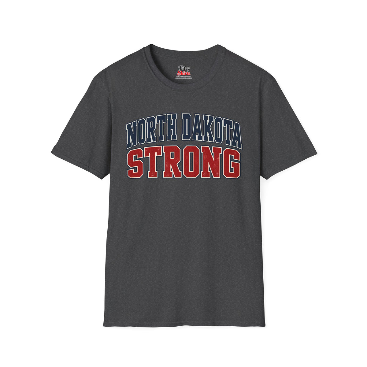 North Dakota Strong Unisex Softstyle T Shirt State Name Graphic Tee