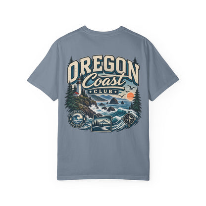 Oregon Coast Club Unisex Comfort Color 1717 Streetwear Graphic Tee