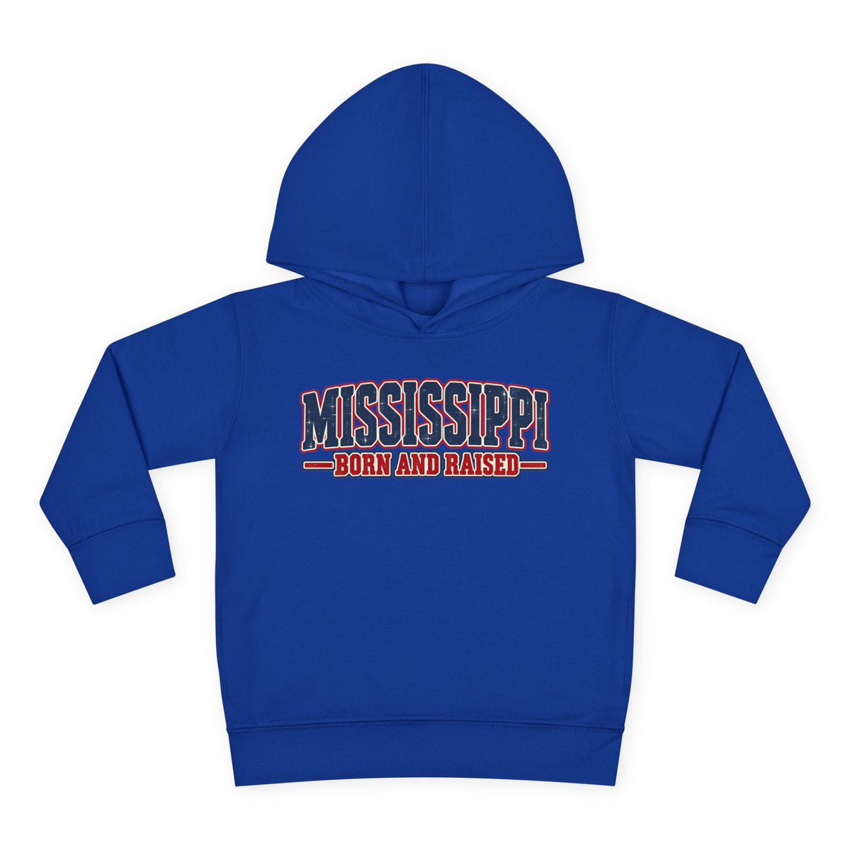 Mississippi Born and Raised Old-School Sign Unisex Toddler Pullover Fleece Hoodie