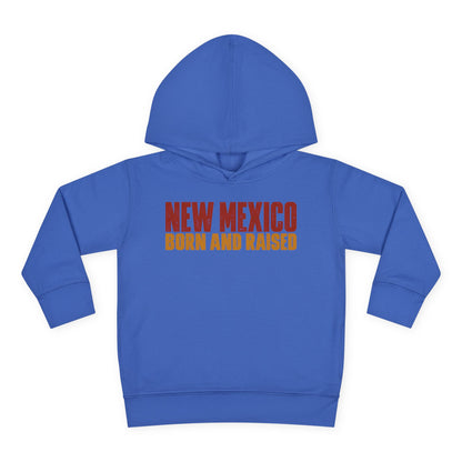 New Mexico Born and Raised Minimal Vintage Unisex Toddler Pullover Fleece Hoodie