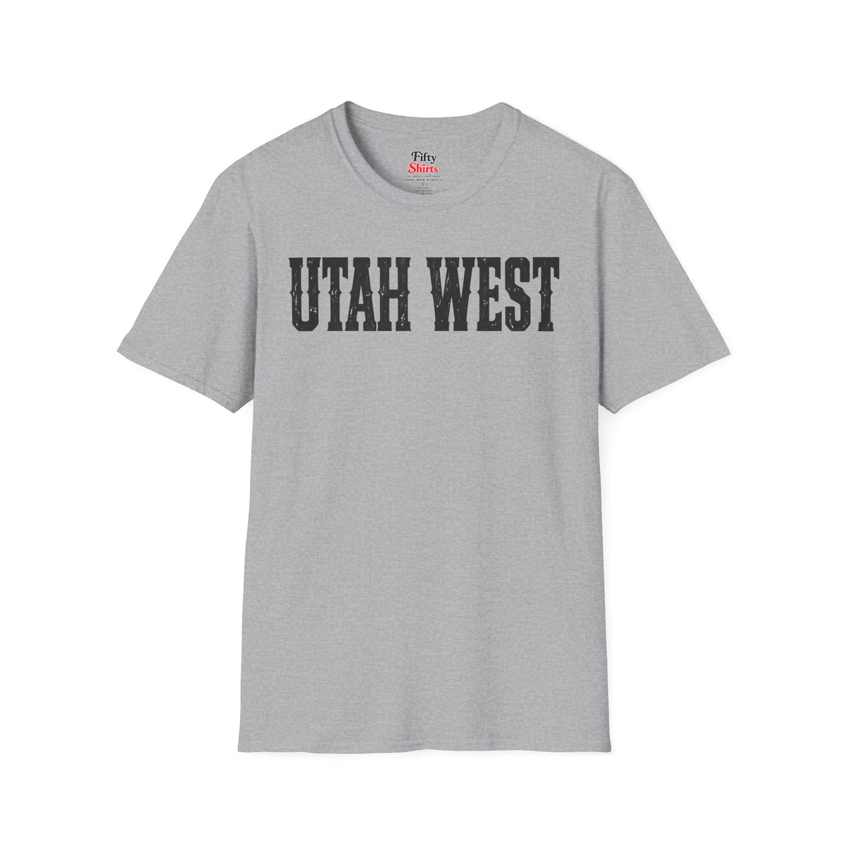 Utah West Unisex Softstyle T Shirt State Name Graphic Tee