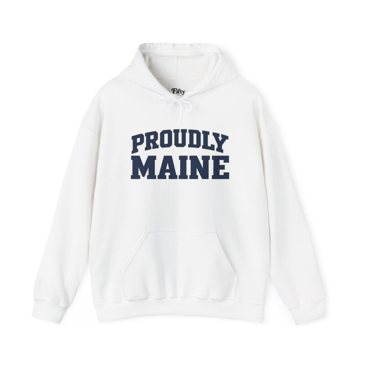 Proudly Maine Unisex Hoodie State Name Graphic