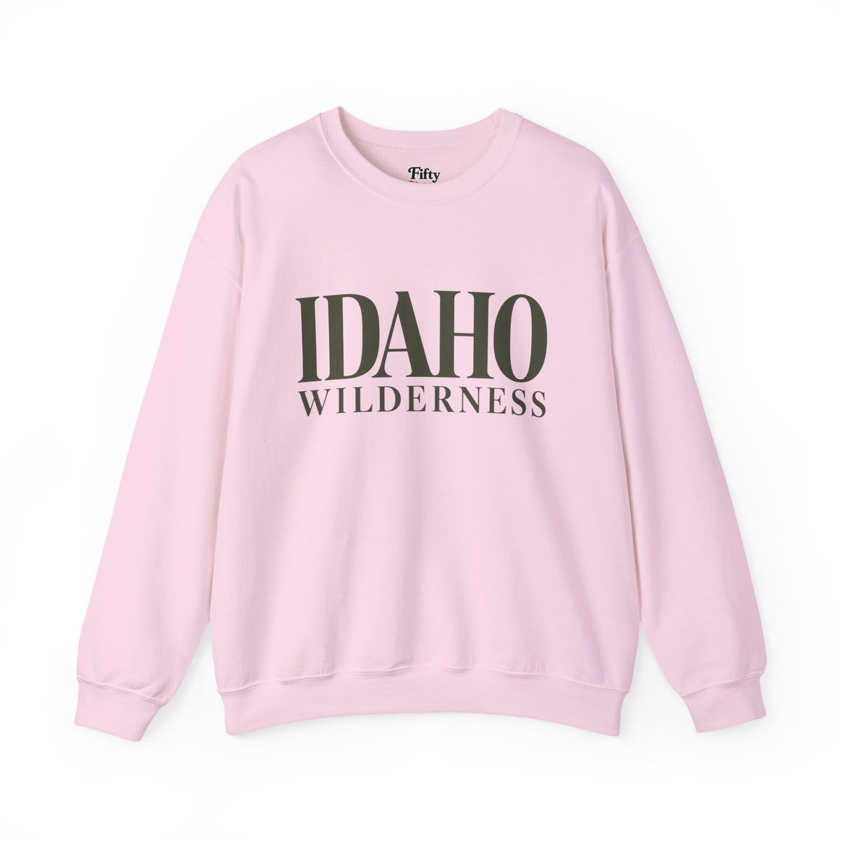 Idaho Wilderness Unisex Crewneck Sweatshirt State Name Graphic