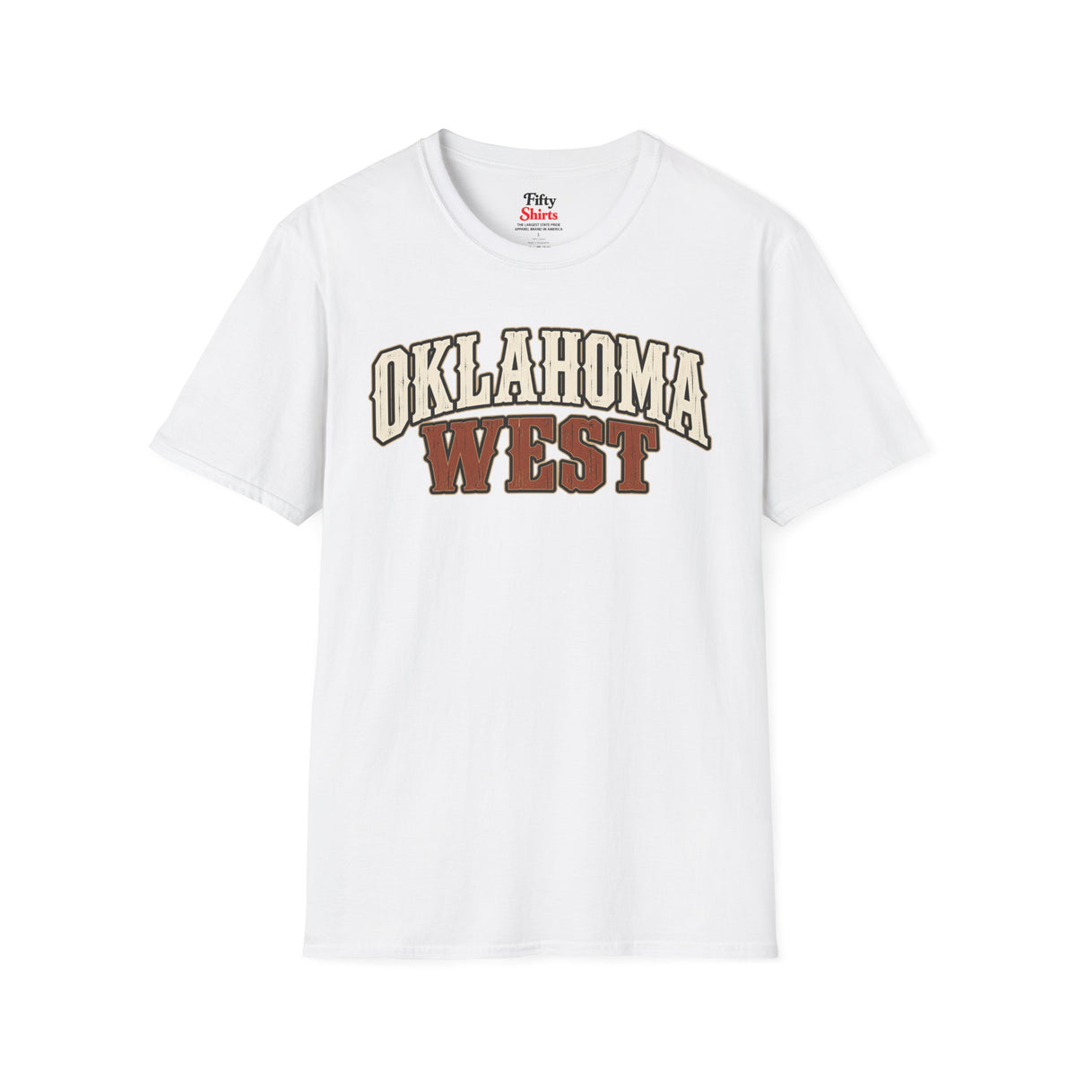 Oklahoma West Unisex Softstyle T Shirt State Name Graphic Tee