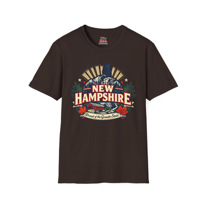 New Hampshire State Pride Unisex Softstyle T Shirt State Pride Graphic Tee Collections FS03