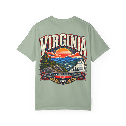 Virginia Mountains Unisex Comfort Color 1717 Streetwear Graphic Tee
