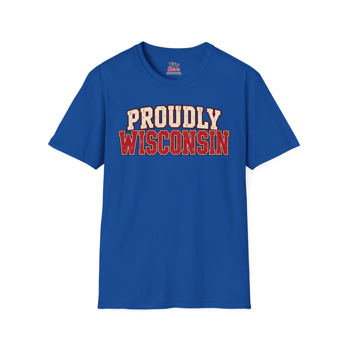 Proudly Wisconsin Unisex Softstyle T Shirt State Name Graphic Tee