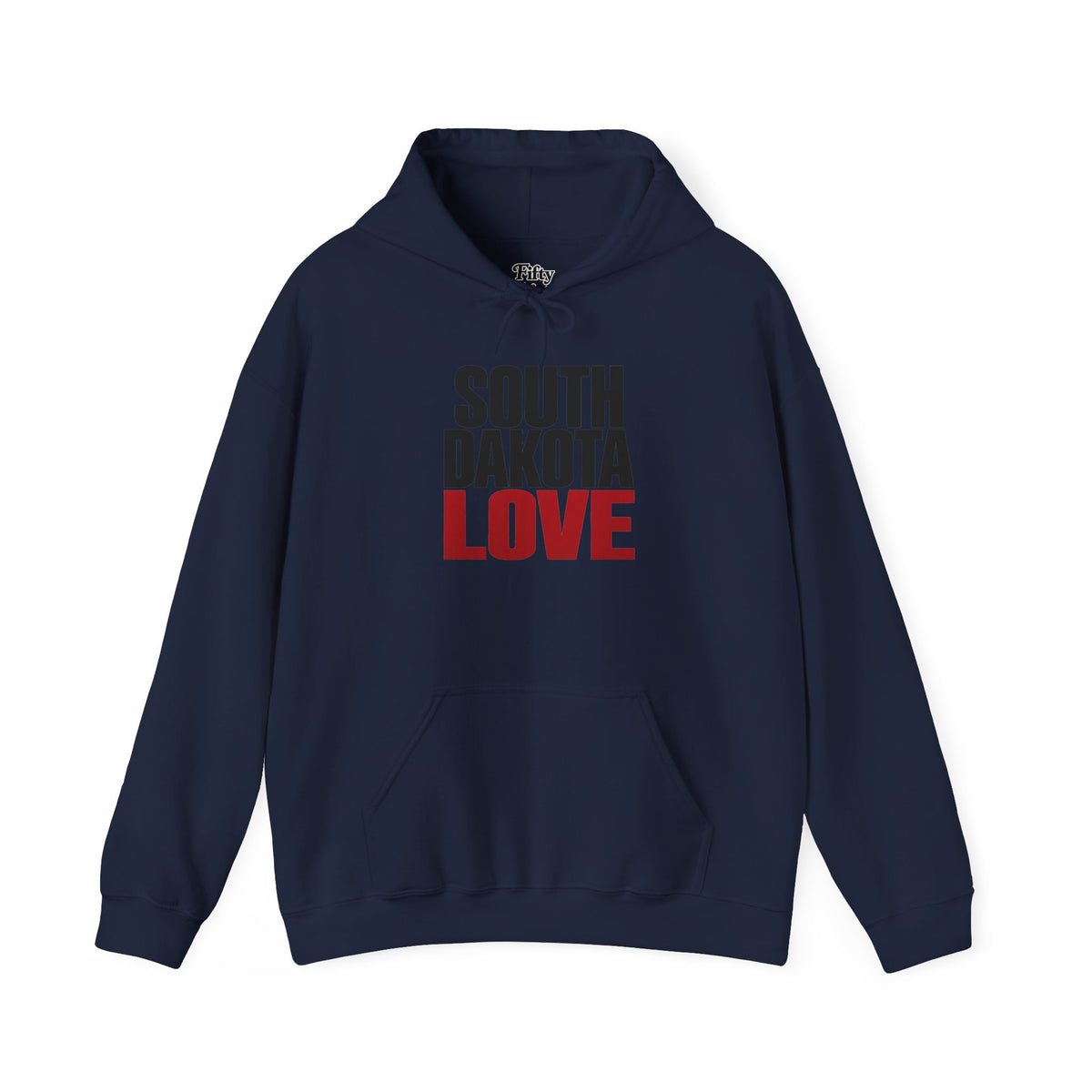 South Dakota Love Unisex Hoodie State Name Graphic