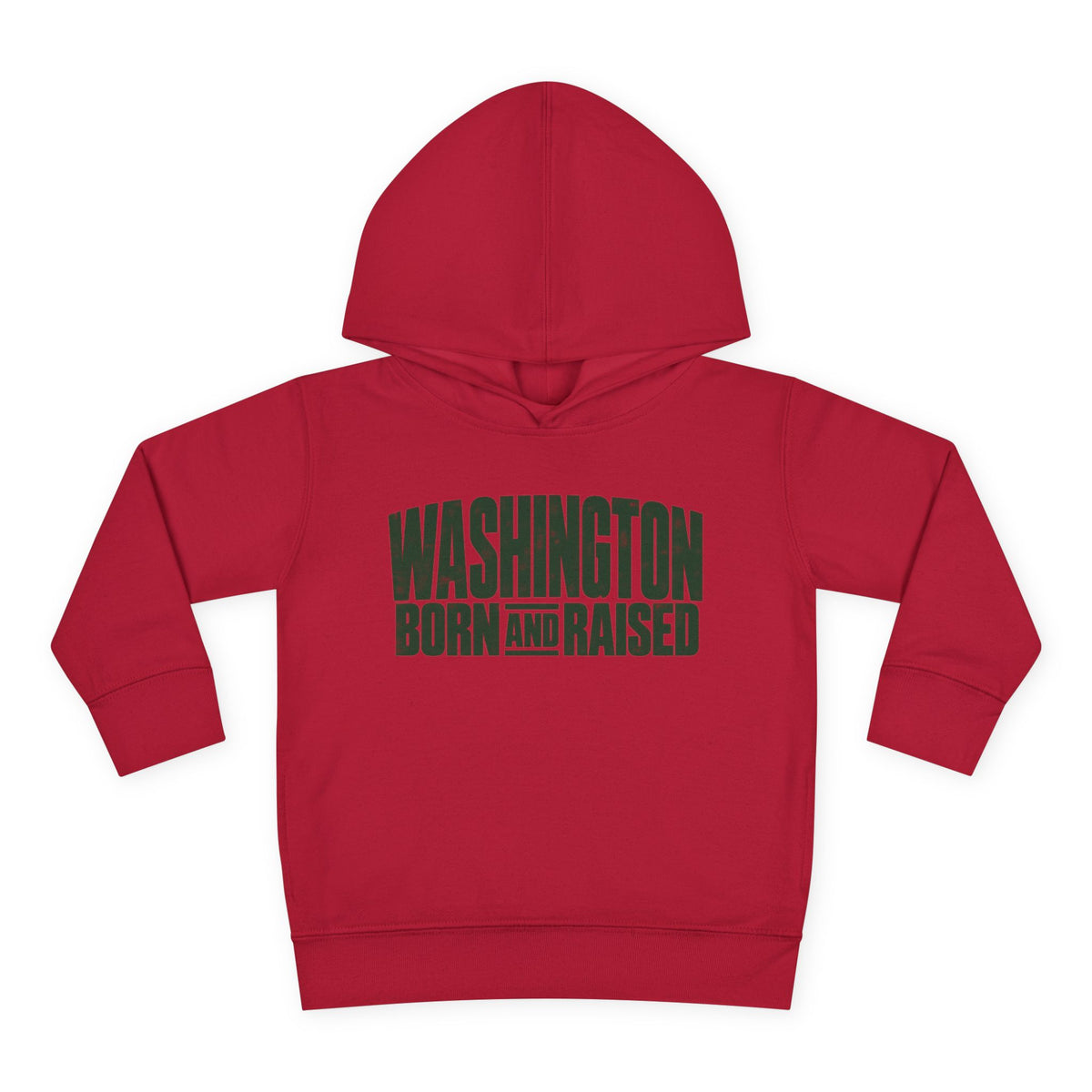 Washington Born and Raised Bold Streetwear Unisex Toddler Pullover Fleece Hoodie