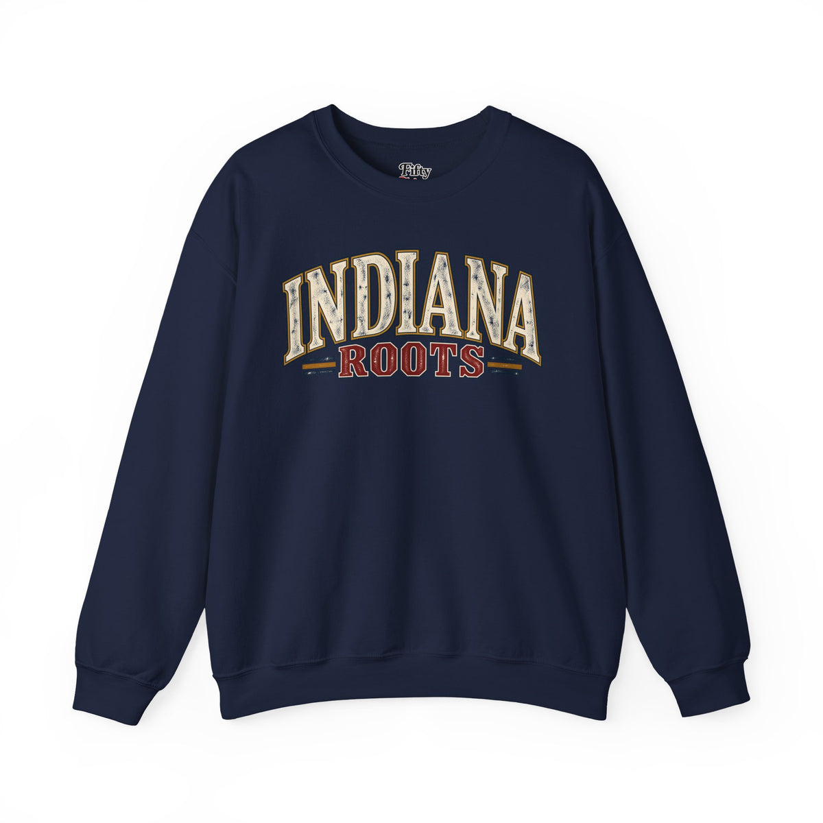 Indiana Roots Unisex Crewneck Sweatshirt State Name Graphic
