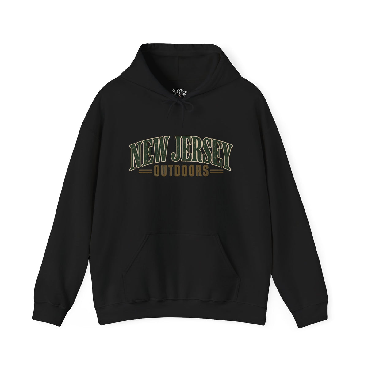 New Jersey Outdoors Unisex Hoodie State Name Graphic