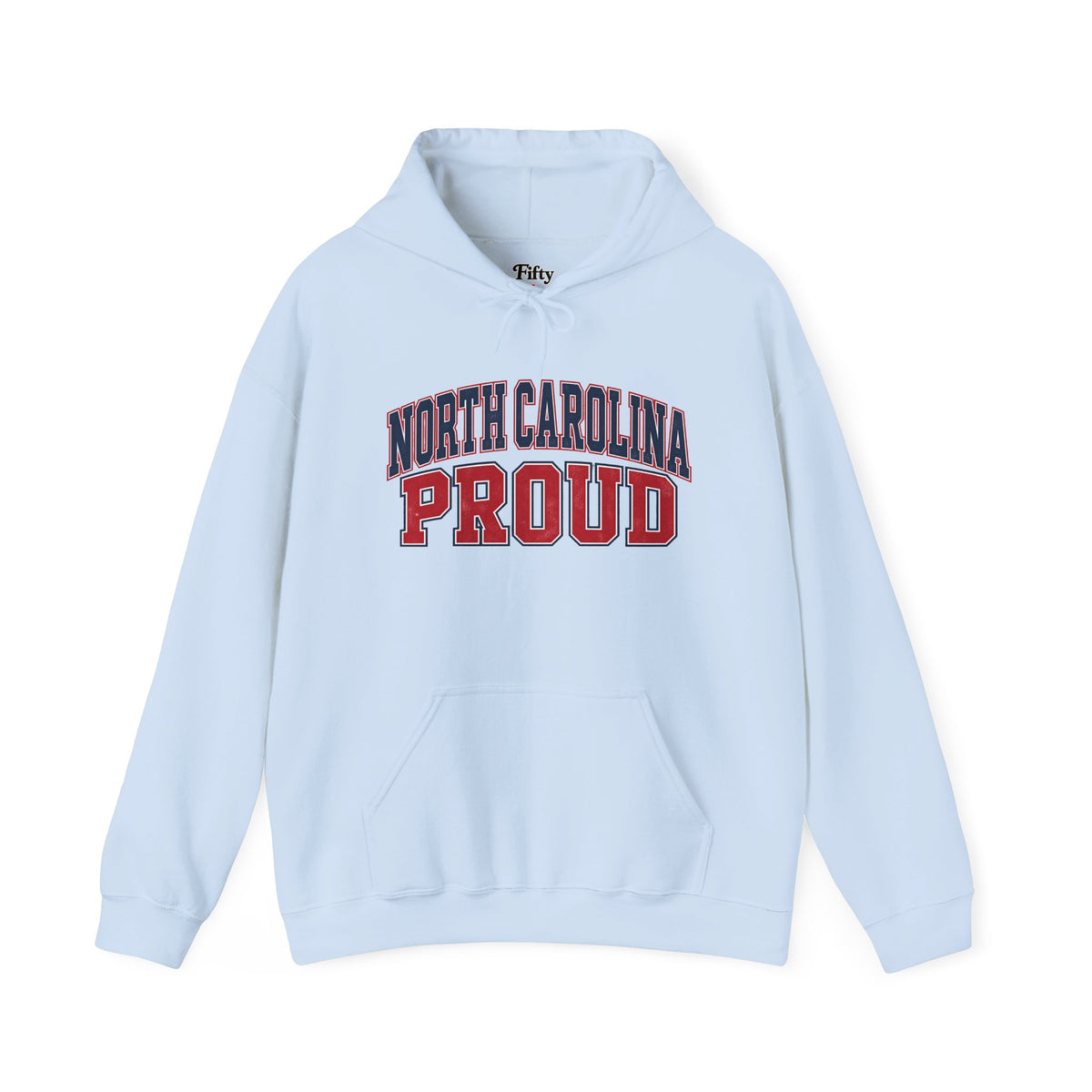 North Carolina Proud Unisex Hoodie State Name Graphic