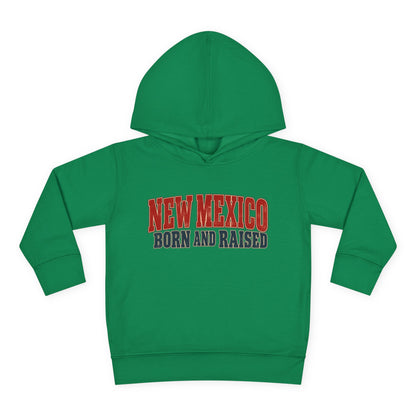 New Mexico Born and Raised Vintage Americana Unisex Toddler Pullover Fleece Hoodie